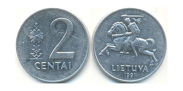 2 Cent Lituanie (1991 - ) Aluminium 