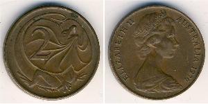 2 Cent Australia (1939 - ) Bronce Isabel II (1926-2022)