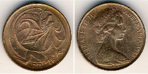 2 Cent Australia (1939 - ) Bronce Isabel II (1926-2022)