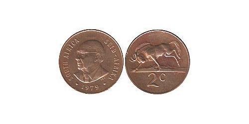 2 Cent Sudáfrica Bronce 