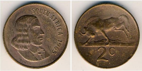 2 Cent Afrique du Sud Bronze 