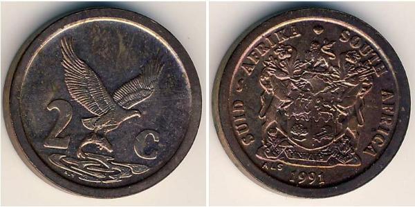 2 Cent Afrique du Sud Bronze 