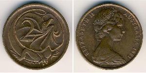 2 Cent Australie (1939 - ) Bronze Elizabeth II (1926-2022)