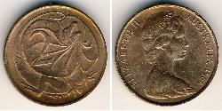 2 Cent Australien (1939 - ) Bronze Elizabeth II (1926-2022)