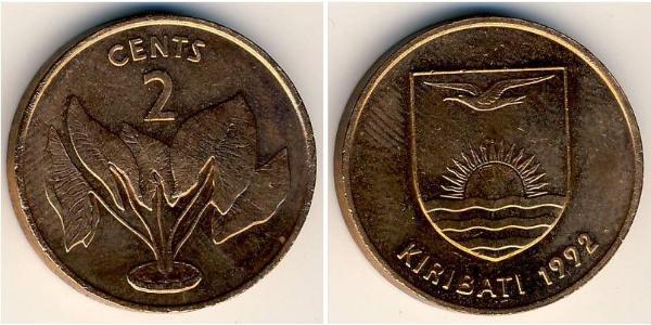 2 Cent Kiribati Bronze 