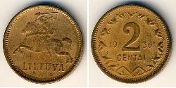 2 Cent Lithuania (1991 - ) Bronze 