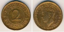 2 Cent Mauritius Bronze 