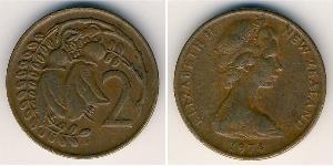 2 Cent Neuseeland Bronze Elizabeth II (1926-2022)