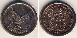 2 Cent Südafrika Bronze 
