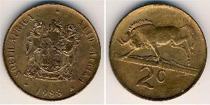 2 Cent Südafrika Bronze 