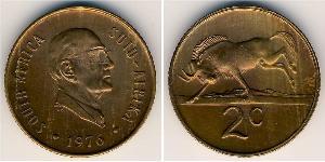 2 Cent Südafrika Bronze 