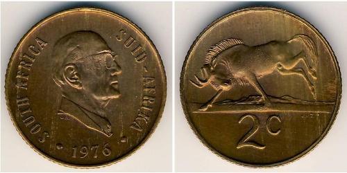 2 Cent Südafrika Bronze 