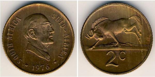 2 Cent Südafrika Bronze 