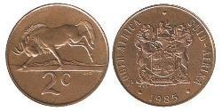 2 Cent Sudafrica Bronzo 