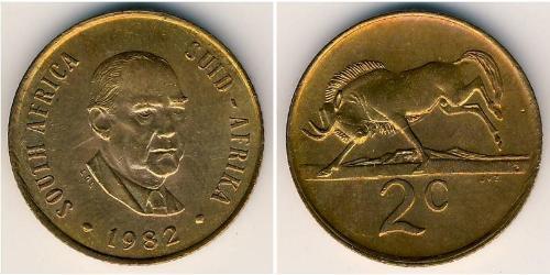 2 Cent Sudafrica Bronzo 