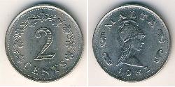 2 Cent Malta Rame/Zinco 