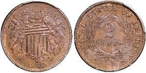 2 Cent Vereinigten Staaten von Amerika (1776 - ) Tin/Kupfer/Zink 