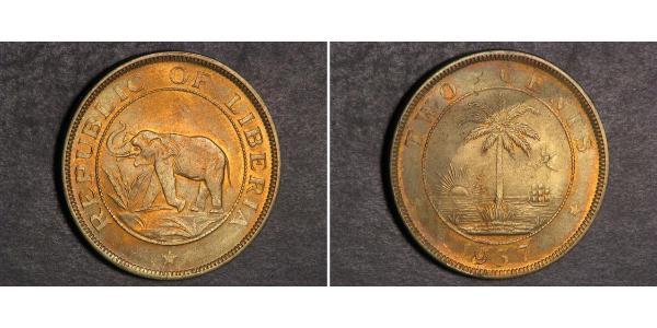 2 Cent Liberia  