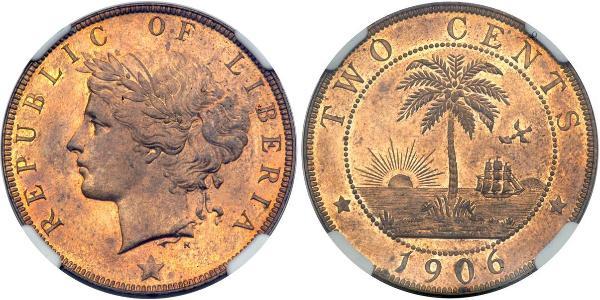 2 Cent Liberia  