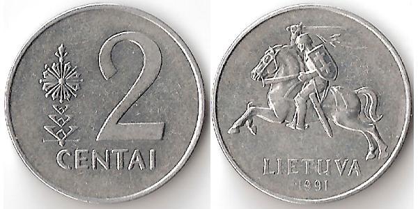 2 Cent 立陶宛 铝 
