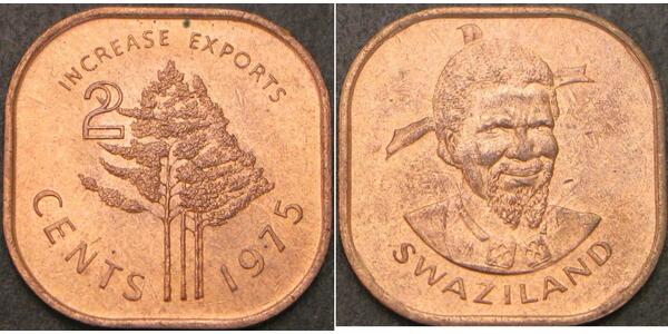 2 Cent Swaziland 青铜 