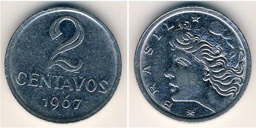 2 Centavo Brésil Acier 