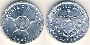 2 Centavo Cuba Aluminium 
