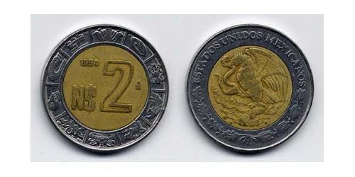 2 Centavo 墨西哥 Bimetal 