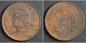 2 Centavo República Argentina (1861 - ) Cobre 