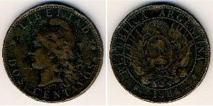 2 Centavo República Argentina (1861 - ) Cobre 