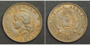 2 Centavo República Argentina (1861 - ) Cobre 