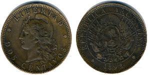 2 Centavo Argentine Republic (1861 - ) Copper 