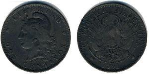 2 Centavo Argentine Republic (1861 - ) Copper 