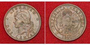 2 Centavo Argentine Republic (1861 - ) Copper 