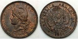 2 Centavo Argentine Republic (1861 - ) Copper 
