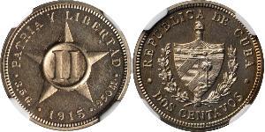 2 Centavo Cuba Copper/Nickel 