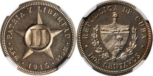 2 Centavo Cuba Copper/Nickel 