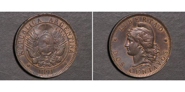 2 Centavo Argentinien (1861 - ) Cuivre 