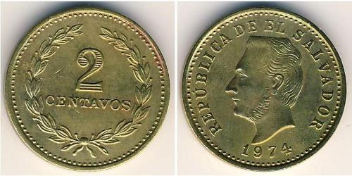 2 Centavo Salvador Nickel/Laiton 