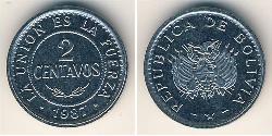 2 Centavo Bolivia (1825 - ) Níquel/Cobre 