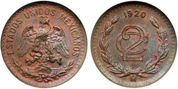 2 Centavo Mexiko (1867 - )  