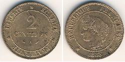 2 Centavo 法兰西第三共和国 (1870 - 1940) 銅 