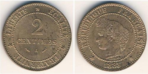 2 Centavo 法兰西第三共和国 (1870 - 1940) 銅 