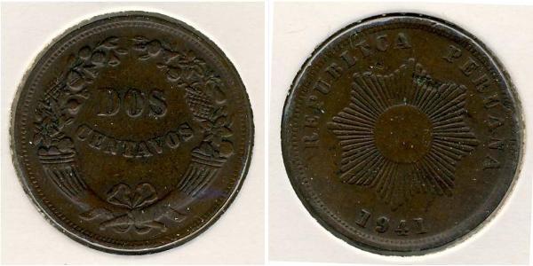 2 Centavo 秘鲁 銅 