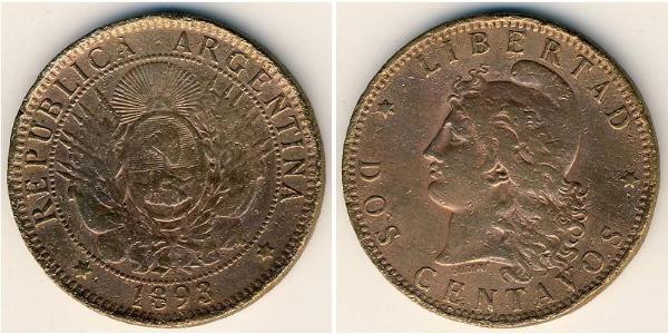 2 Centavo 阿根廷 銅 