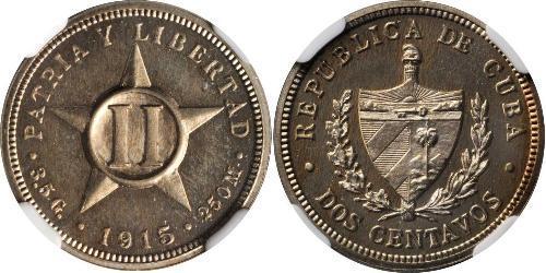 2 Centavo Cuba 銅/镍 