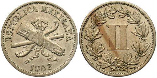2 Centavo 墨西哥 銅/镍 