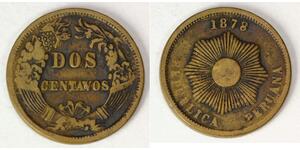 2 Centavo 秘鲁 青铜 