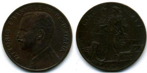 2 Centesimo Kingdom of Italy (1861-1946) Kupfer 