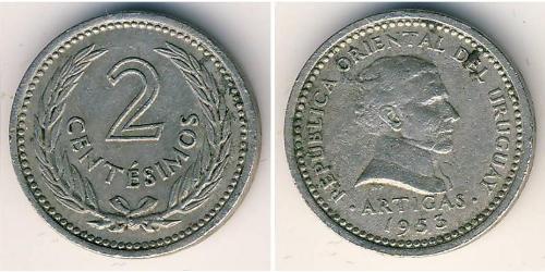 2 Centesimo Uruguay Kupfer/Nickel 